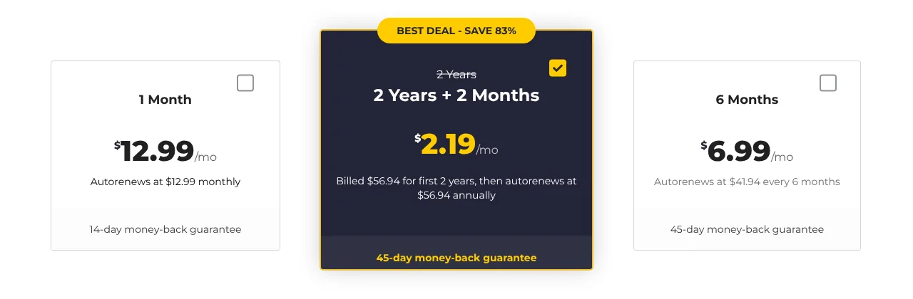 CyberGhost plans and prices (October 2026)