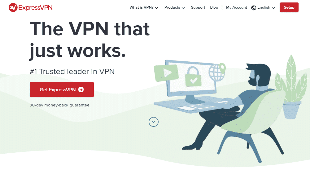 ExrpessVPN homepage