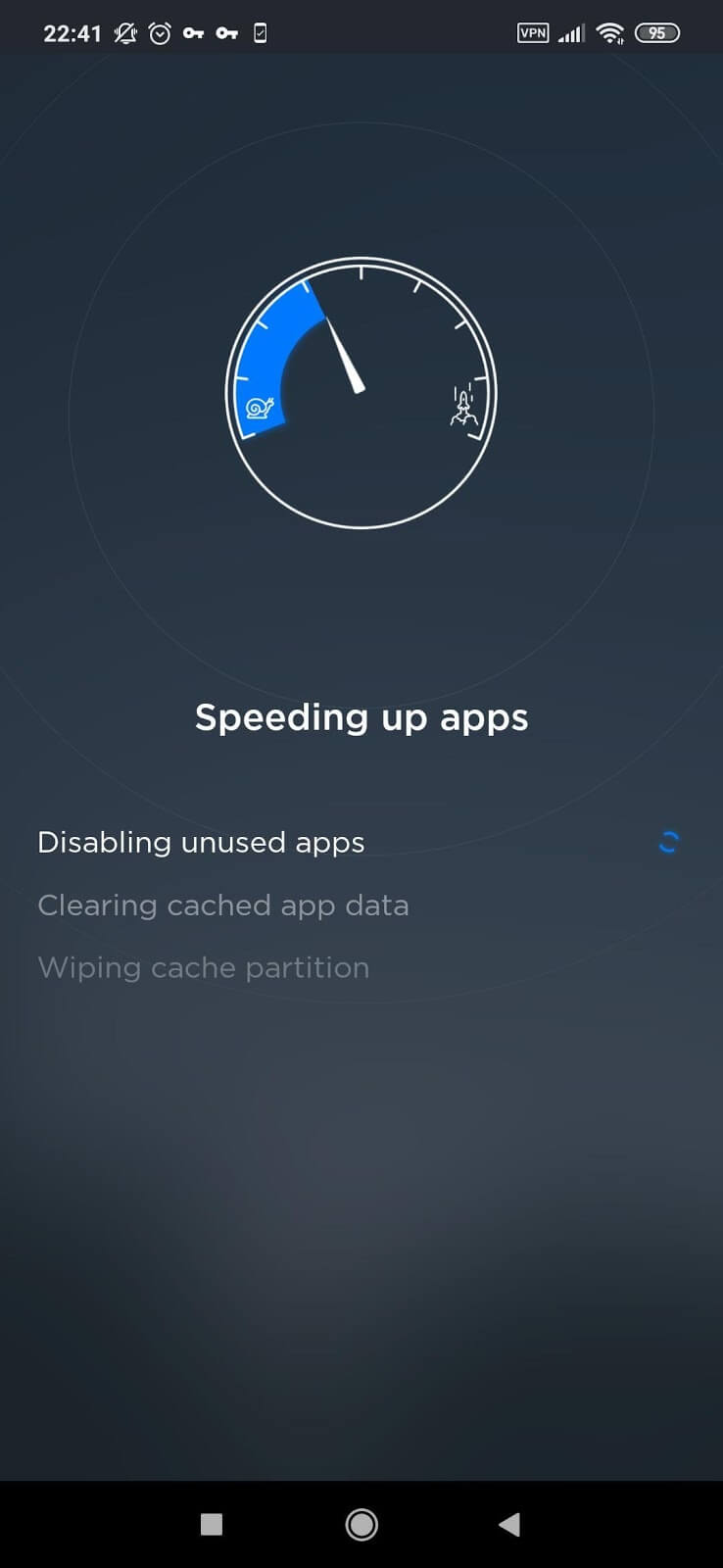 Vitesse de l'application TouchVPN