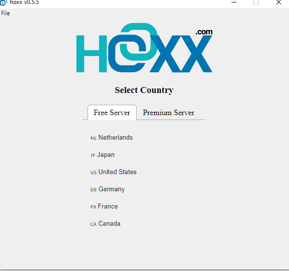 Servidores gratuitos de Hoxxvpn