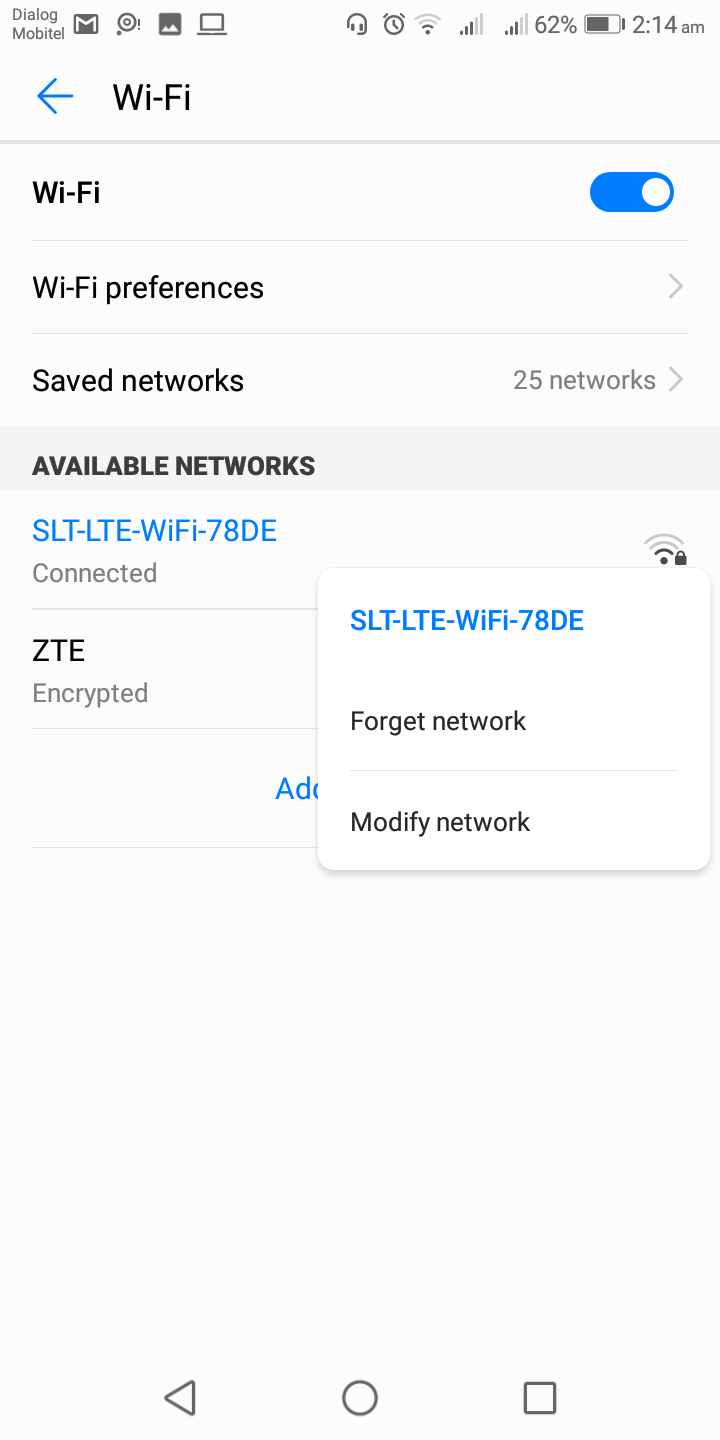 Android Modify Network