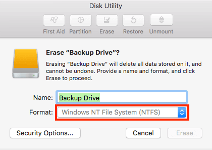 Encrypt External Drive Mac Step 3