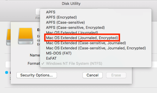 Encrypt External Drive Mac Step 3.1