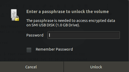 Encrypt USB on Linux