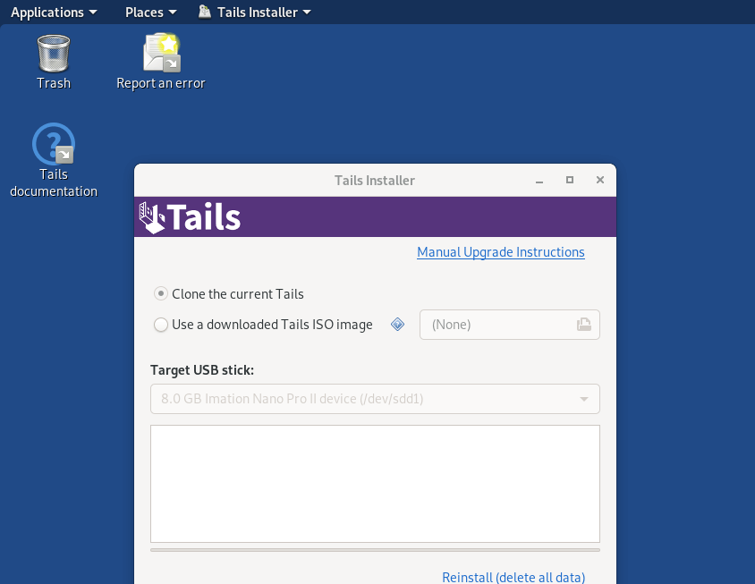 Install Tails on Two USBs