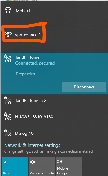 VPN at Home - Connecting to a Network