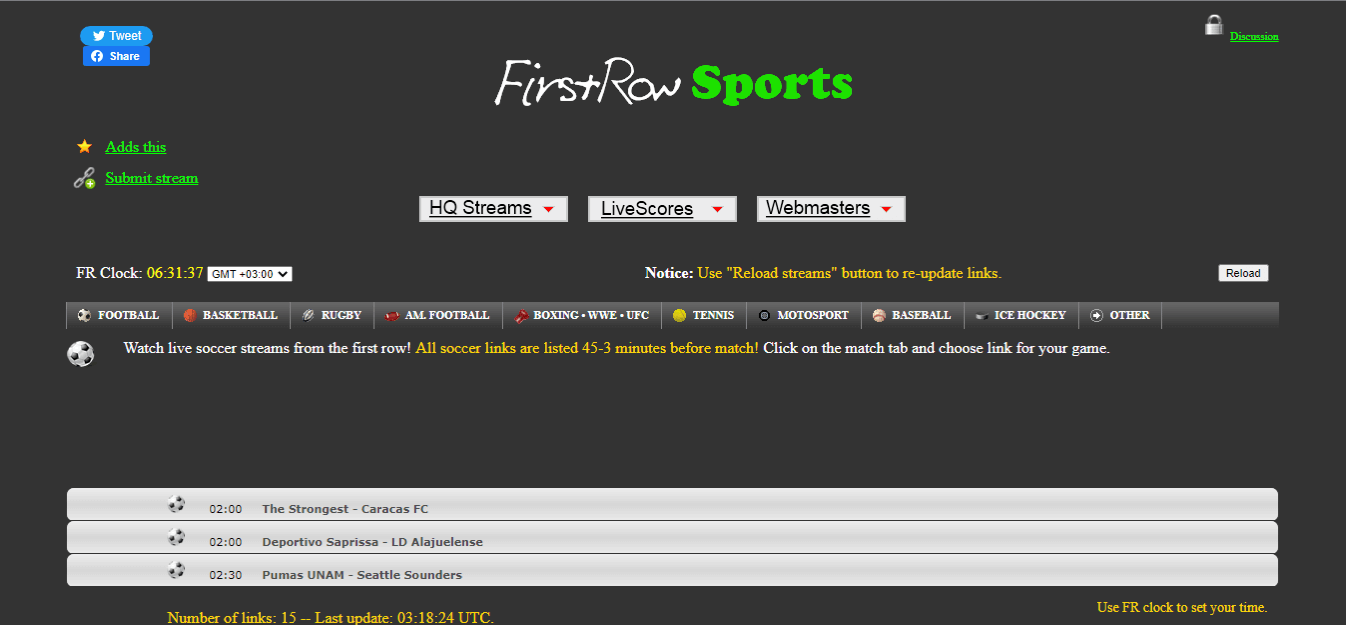 firstrowsports com soccer