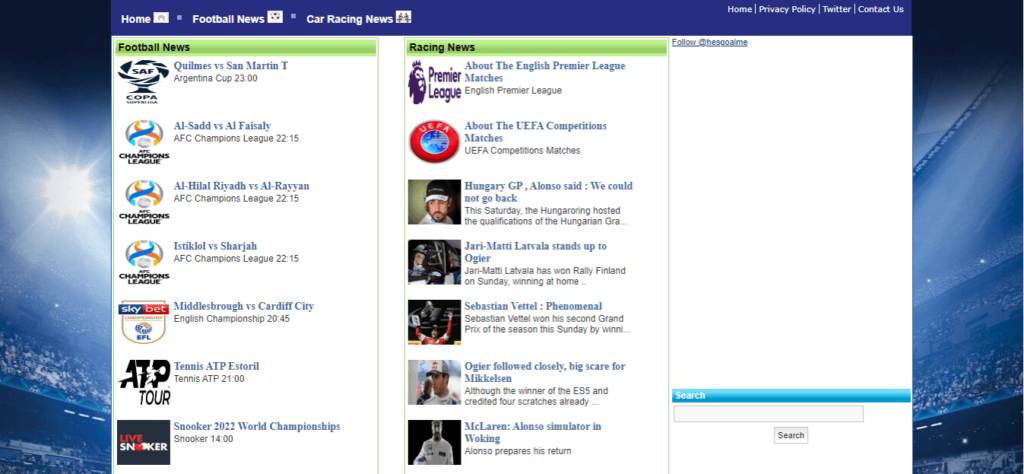 Сайты для просмотра спортивных трансляций