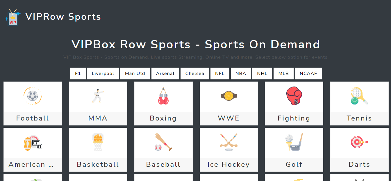 illegal live sports streaming sites