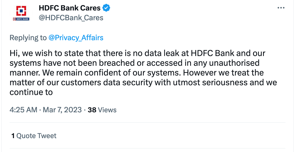HDFC Bank Statement