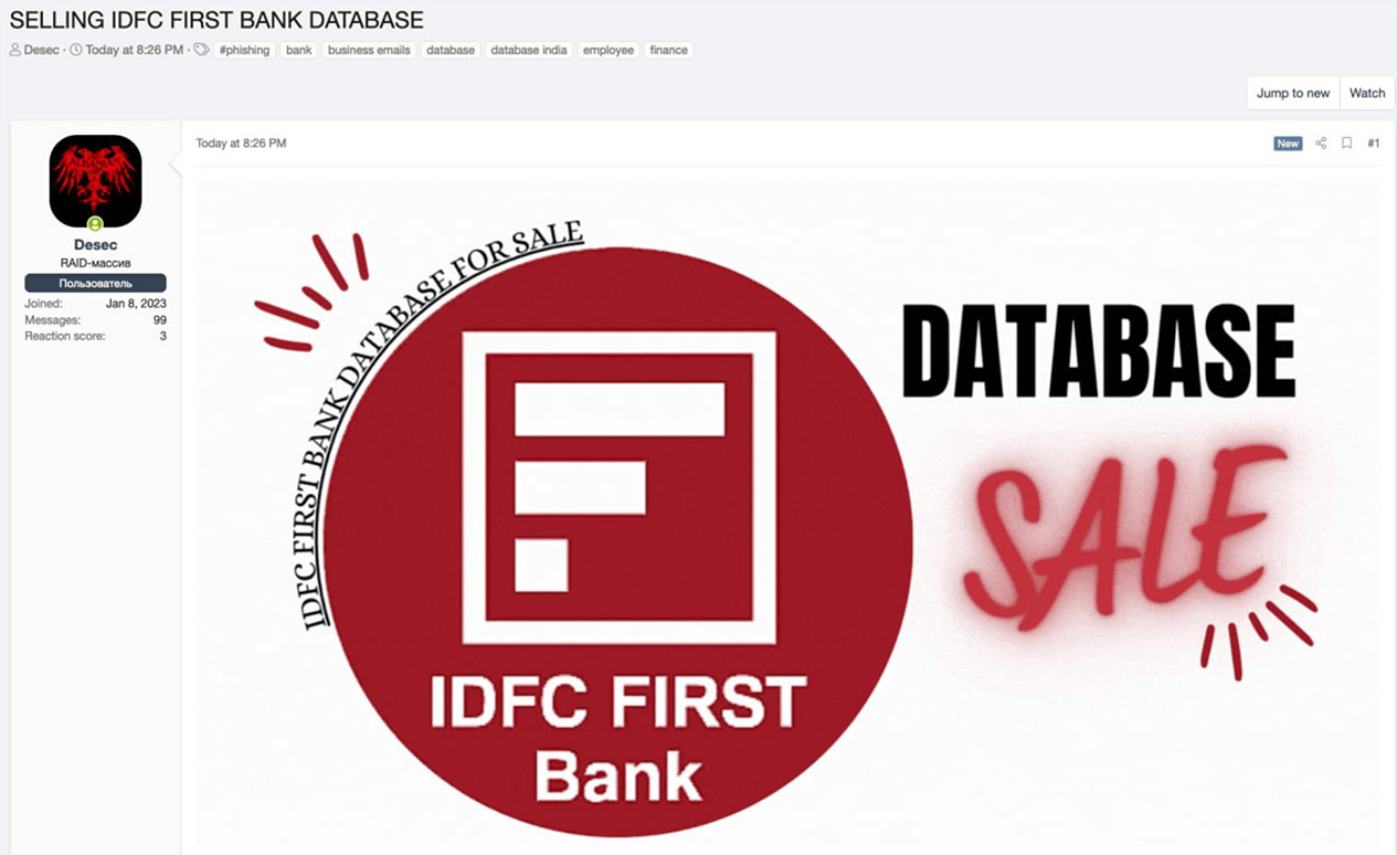 IDFC Data Breach